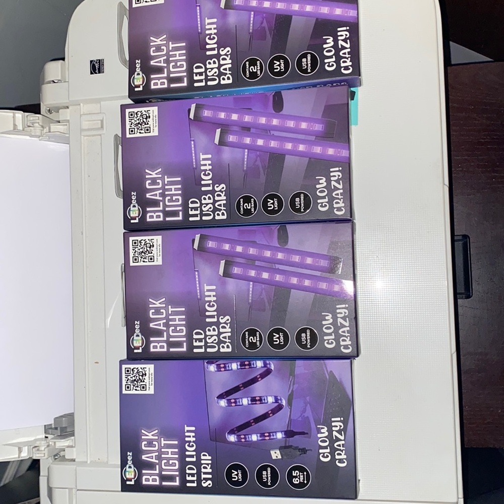 Black light LED light strips